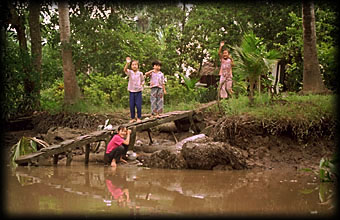 Children in Mekong Delta